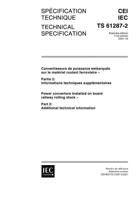 Cover IEC TS 61287-2:2001